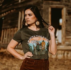 Western Graphic Tee Cropped
